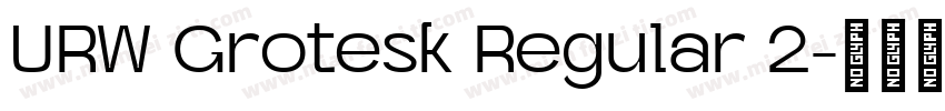 URW Grotesk Regular 2字体转换
